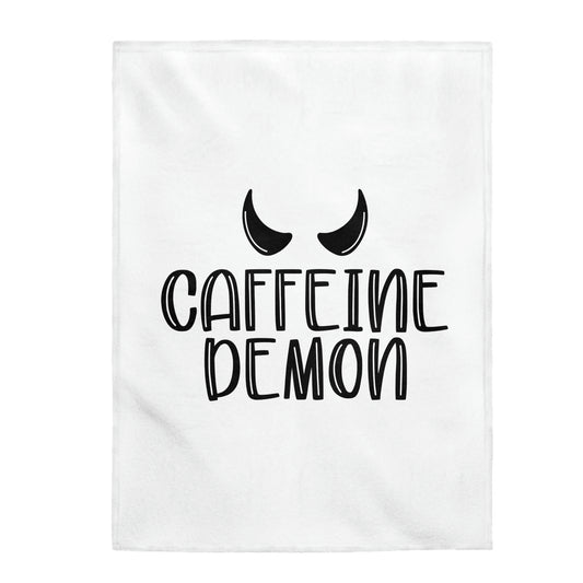 Caffeine Demon - Velveteen Plush Blanket