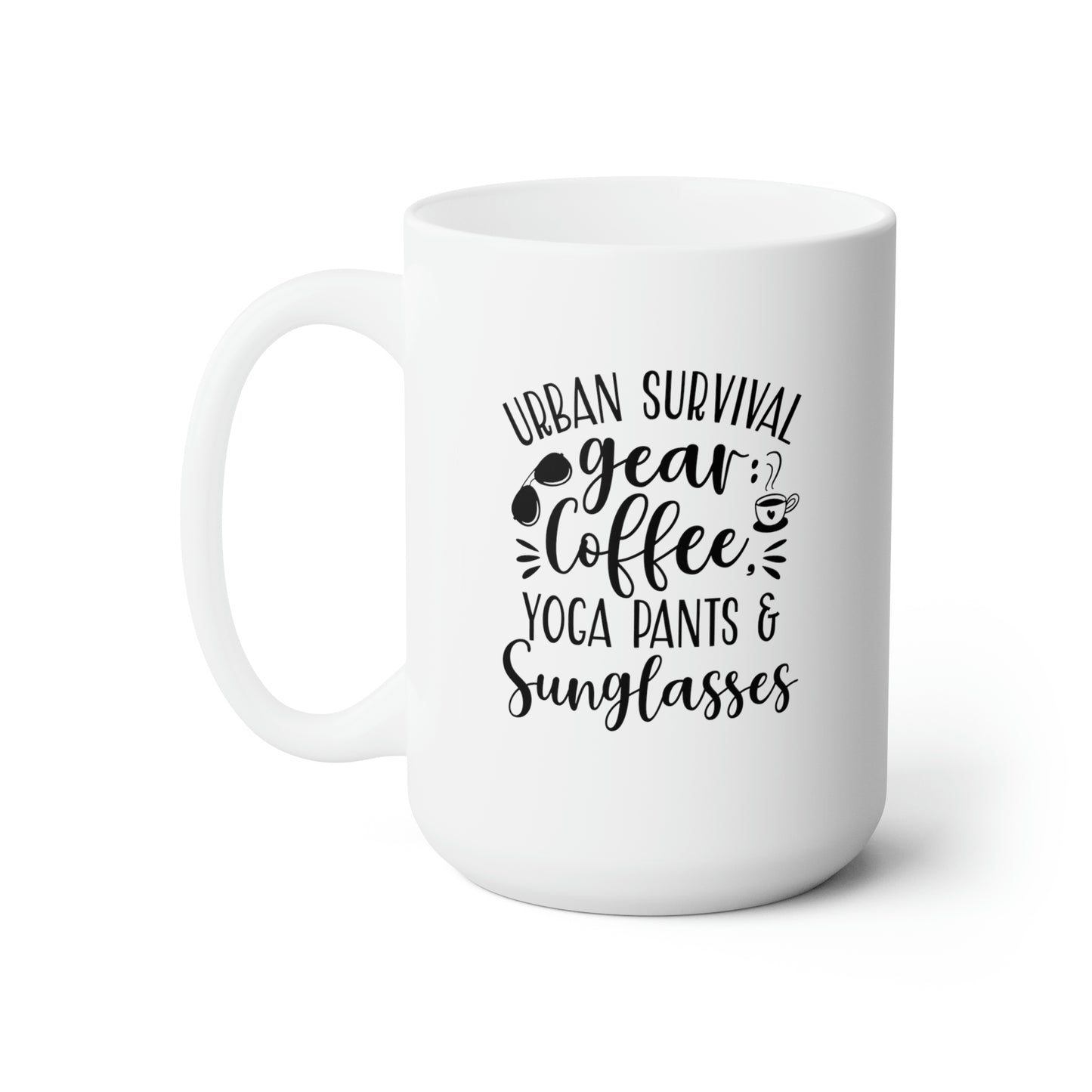 Urban Survival Gear Coffee Yoga Pants & Sunglasses - Funny Coffee Mug