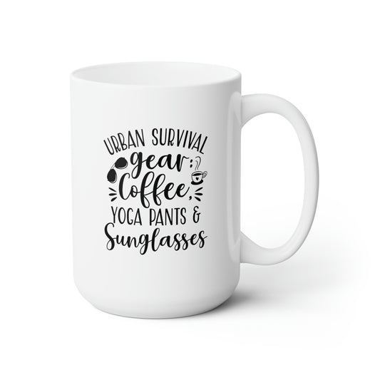 Urban Survival Gear Coffee Yoga Pants & Sunglasses - Funny Coffee Mug