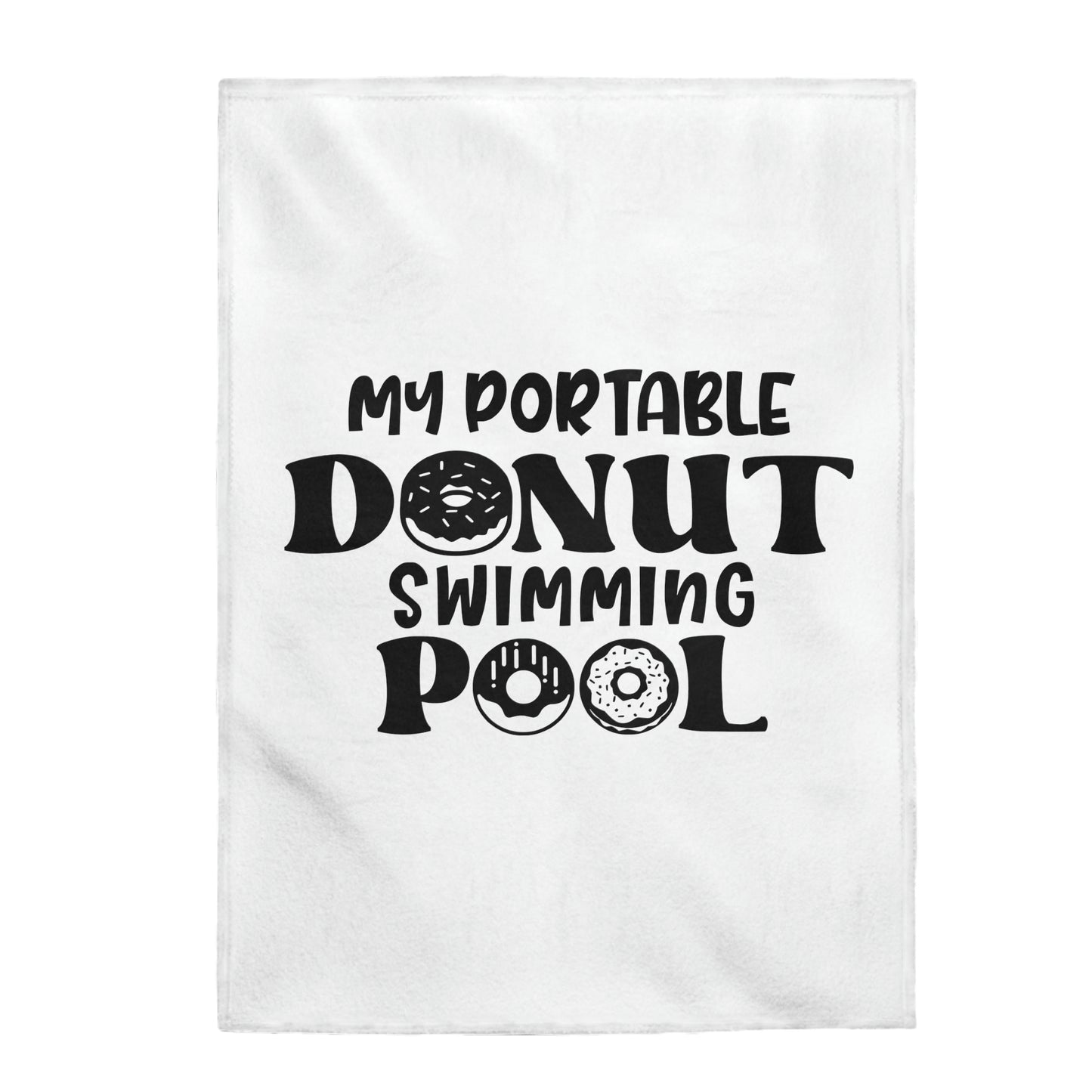 My Portable Donut Swimming Pool - Velveteen Plush Blanket